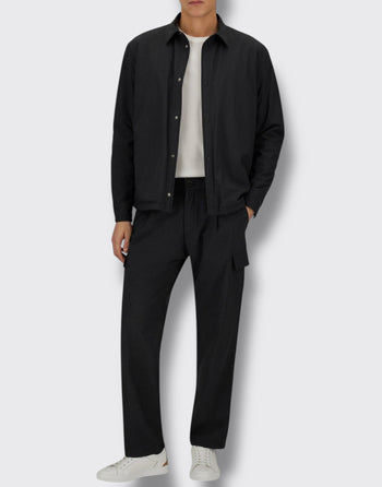 Pantalone regular con pattine - 4