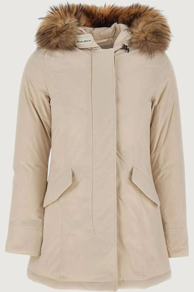 Luxury arctic racoon parka