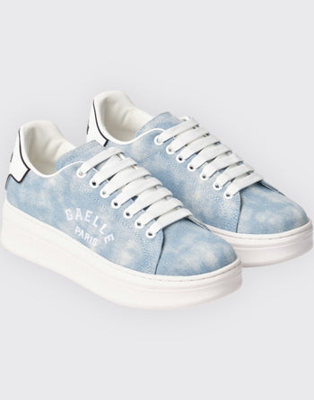 Sneakers in denim con patch - 2