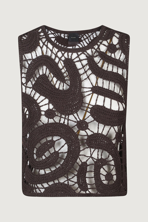 Eruzione top crochet geometric