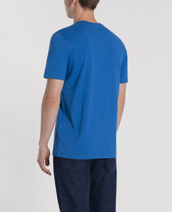 T shirt base cotone blu chiaro - 4