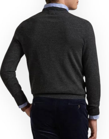 Pullover merino girocollo lana lavabile slim-fit - 3