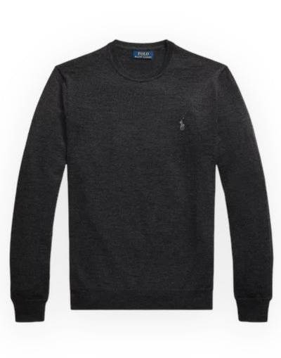 Pullover merino girocollo lana lavabile slim-fit