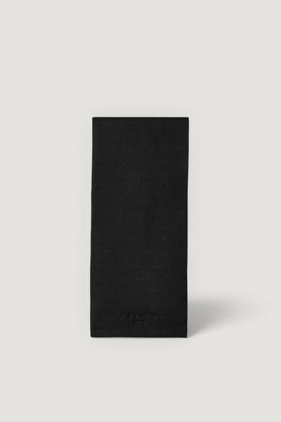 Sciarpa con logo ricamato in tono