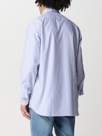 Organic cotton oxford riga con dettaglio logo - 2