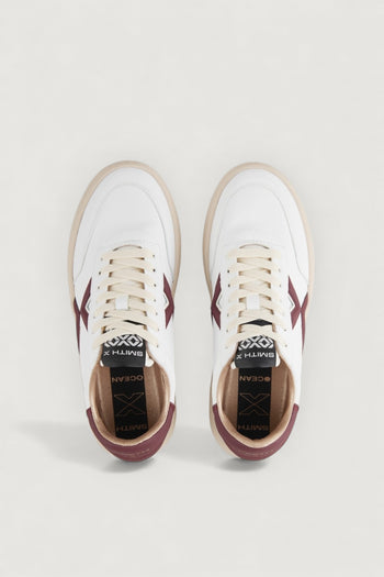 Sneakers ocean white dark red - 4