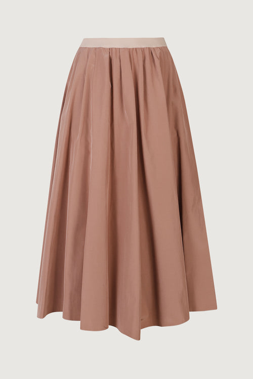 Chic taffetta longette skirt