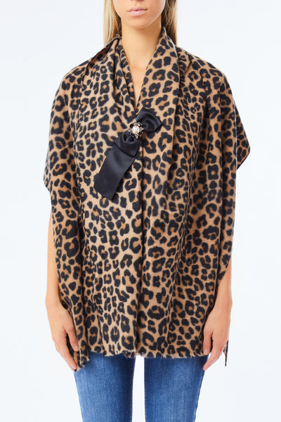 Stola stampata c/spilla