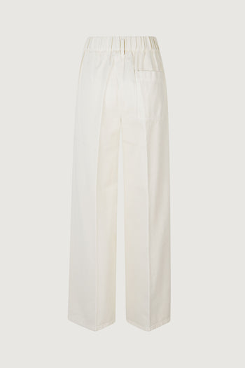 Fluid cotton twill loose pant - 3