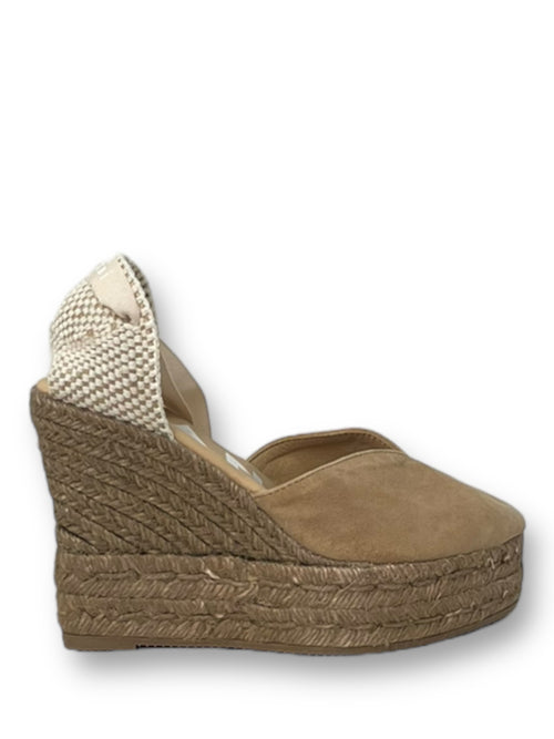 Espadrillas hamptons con zeppa a forma di cuore