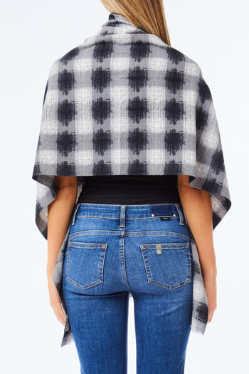 Stola stampata c/spilla - 2