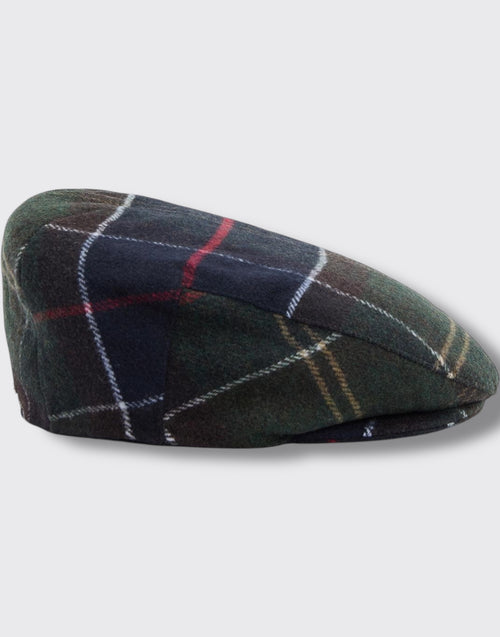 Heidi tartan flat cap