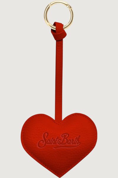 Bag charm leather heart 41