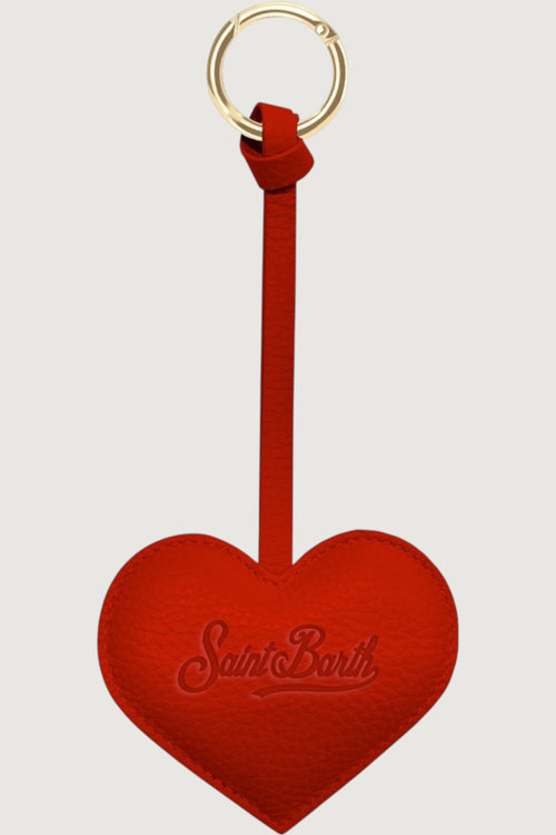 Bag charm leather heart 41