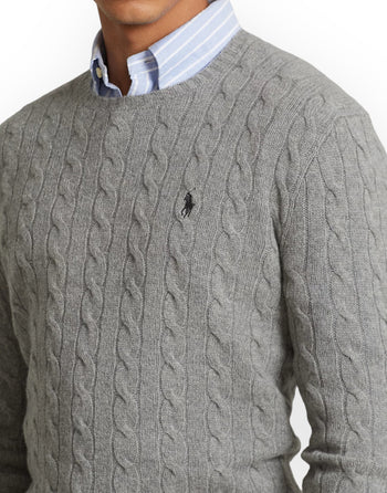 Maglia a trecce in lana e cashmere - 4