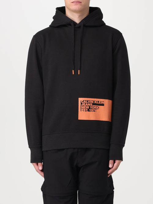 Stencil blocking logo hoodie