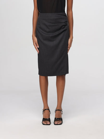 Gonna longuette con pizzo