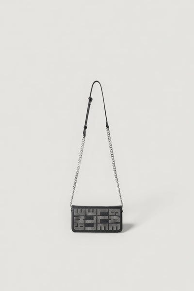 Mini tracolla borchiata