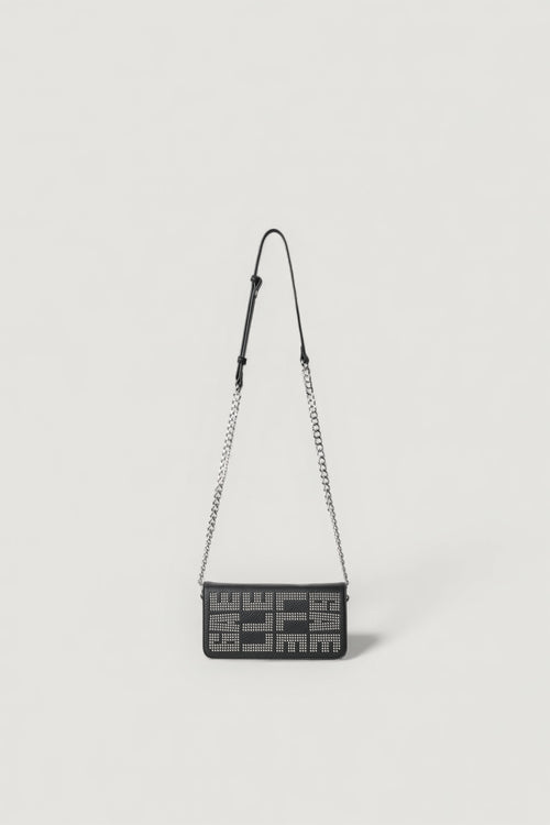 Mini tracolla borchiata