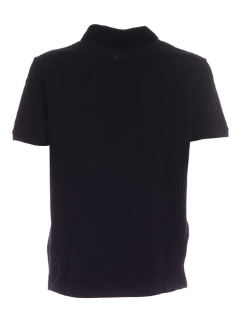 Polo base cotone nero - 2