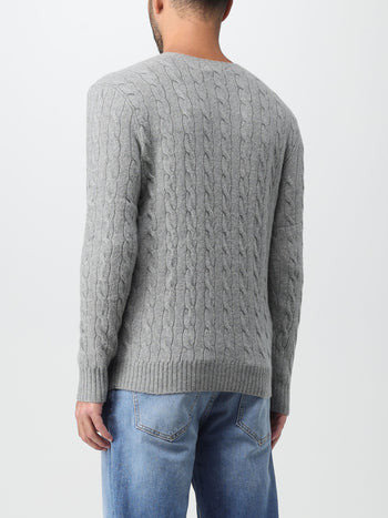 Maglia a trecce in lana e cashmere - 2
