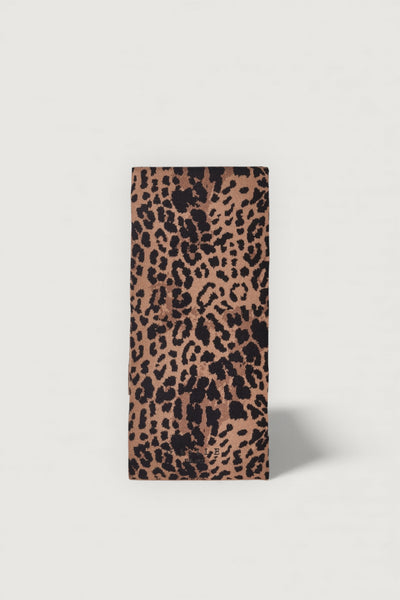 Sciarpa con logo ricamato in tono