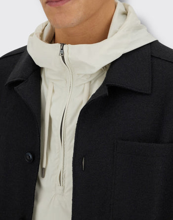 Giacca camicia con tasche - 3