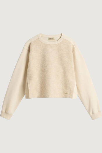 Mixed fleece crewneck - 2