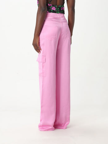 Pantalone in raso con tasconi - 2