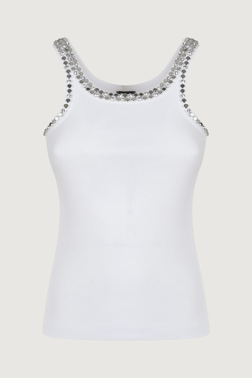 Coriandoli canotta costina di