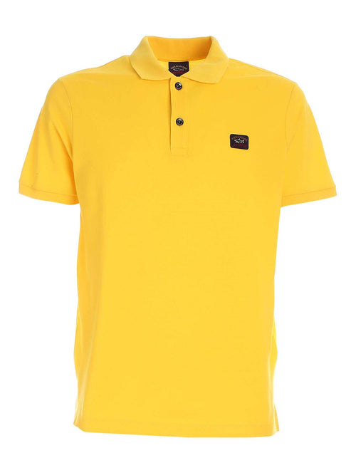 Polo base cotone giallo