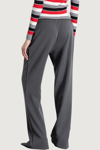 Pantalone dritto con pieghe - 2