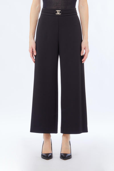 Pant.flare cropped elastic h.w
