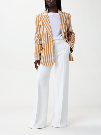 Giacca lino viscosa rigato - 2