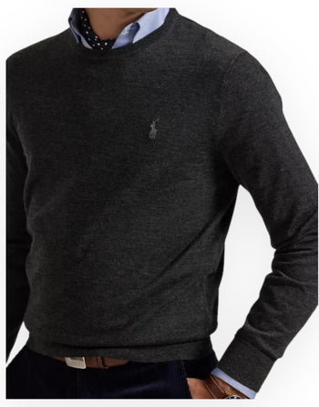 Pullover merino girocollo lana lavabile slim-fit - 4