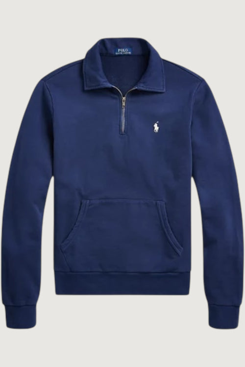 Felpa in cotone con cerniera