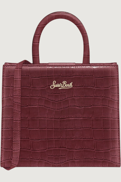 Shop bag midi printed croco 45