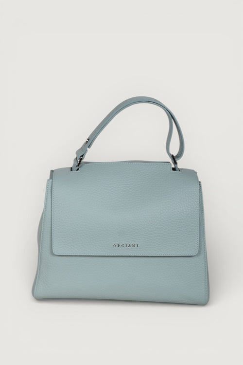 Borsa a spalla media sveva soft in pelle con traco