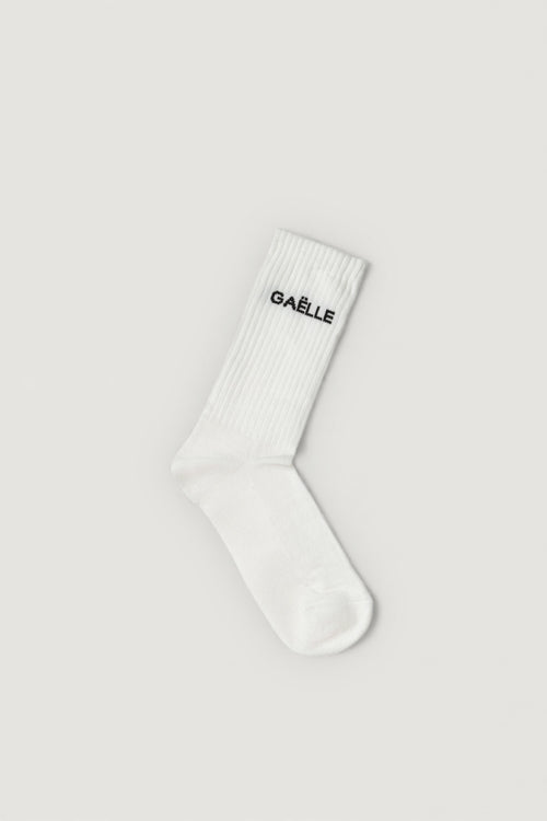 Calze con logo in contrasto