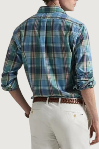 Camicia in popeline scozzese custom-fit - 3