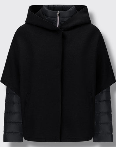 Cappa con cappuccio e piumino