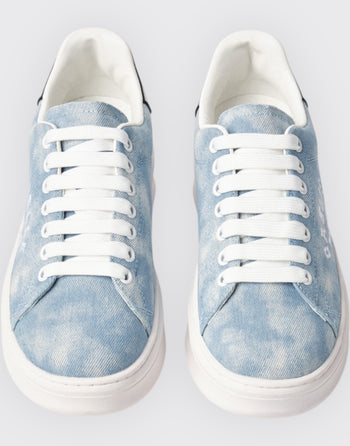 Sneakers in denim con patch - 4