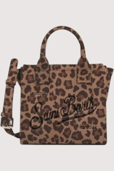 Vanity bag mini printed leopard