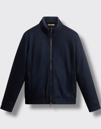 Knitted wool lewis bomber