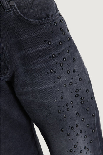 Pantalone boy slim con applicazioni - 3