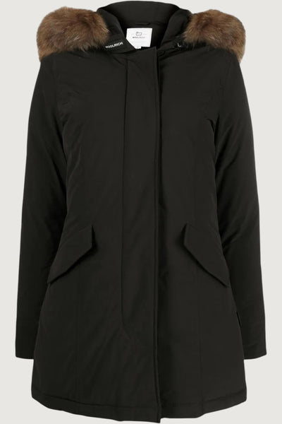 Luxury arctic racoon parka