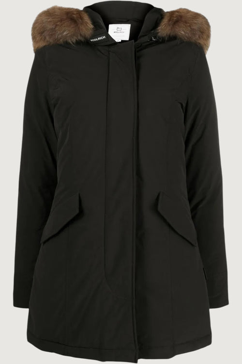 Luxury arctic racoon parka