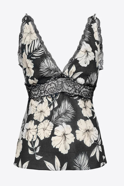 Trvato top jaquard stampa