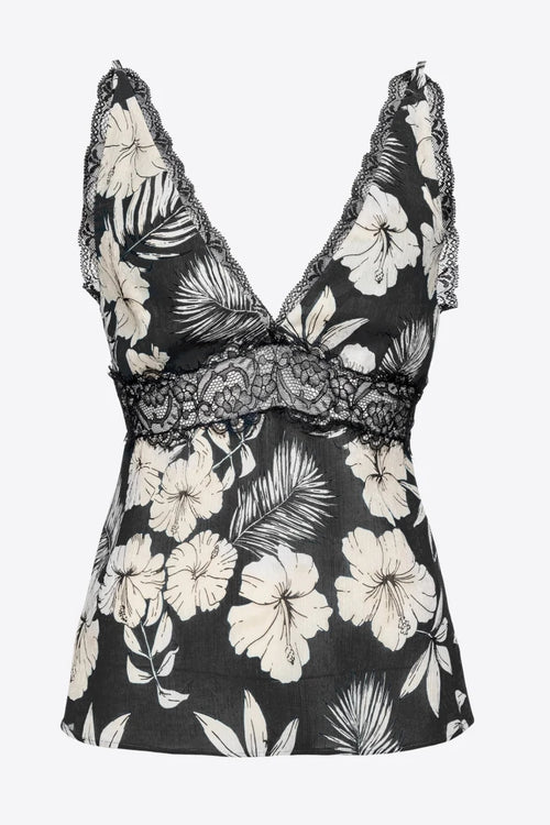 Trvato top jaquard stampa