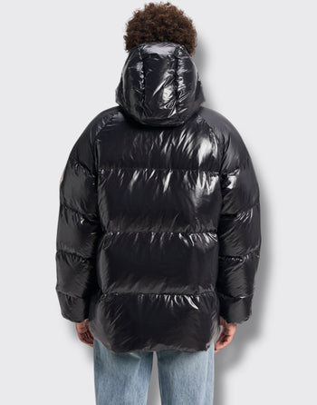 Piumino unisex con cappuccio pyrenex sten nero - 2